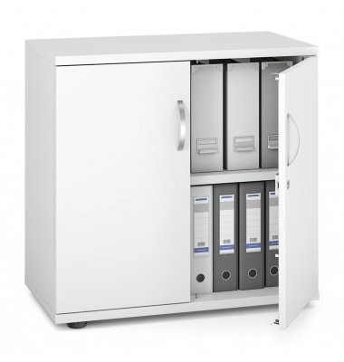 Aktenschrank MULTI M pro 252550, abschlie&szlig;bar, 2 OH, wei&szlig;, 80x78x42cm (BxHxT)