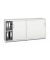 Schiebet&uuml;renschrank MULTI M pro 272591, abschlie&szlig;bar, 2x2 OH, wei&szlig;, 160x78x42cm (BxHxT)