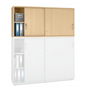 Aufsatzschrank MULTI M pro 272604, abschlie&szlig;bar, 2x2 OH, buche, 160x75x42cm (BxHxT)