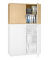Aufsatzschrank MULTI M pro 250543, abschlie&szlig;bar, 2x2 OH, buche, 120x75x42cm (BxHxT)