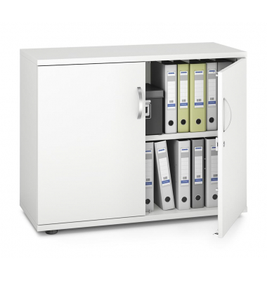 Aktenschrank MULTI M pro 256533, abschlie&szlig;bar, 2 OH, wei&szlig;, 100x78x42cm (BxHxT)
