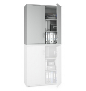 Aufsatzschrank MULTI M pro 263655, abschlie&szlig;bar, 3 OH, lichtgrau, 100x111x42cm (BxHxT)