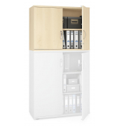 Aufsatzschrank MULTI M pro 250540, abschlie&szlig;bar, 2 OH, ahorn, 100x75x42cm (BxHxT)