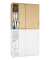 Aufsatzschrank MULTI M pro 250563, abschlie&szlig;bar, 2x3 OH, buche, 120x111x42cm (BxHxT)
