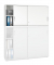 Aufsatzschrank MULTI M pro 272606, abschlie&szlig;bar, 2x2 OH, wei&szlig;, 160x75x42cm (BxHxT)