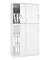 Aufsatzschrank MULTI M pro 250553, abschlie&szlig;bar, 2x2 OH, wei&szlig;, 100x75x42cm (BxHxT)