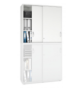 Aufsatzschrank MULTI M pro 253915, abschlie&szlig;bar, 2x3 OH, wei&szlig;, 120x75x42cm (BxHxT)