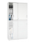 Aufsatzschrank MULTI M pro 253915, abschlie&szlig;bar, 2x3 OH, wei&szlig;, 120x75x42cm (BxHxT)