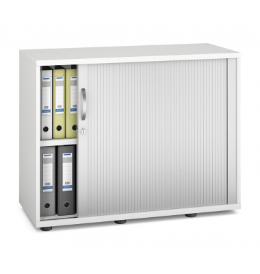 Rollladenschrank MULTI M pro 252562, abschlie&szlig;bar, 2 OH, wei&szlig;/alusilber, 100x78x42cm (BxHxT)