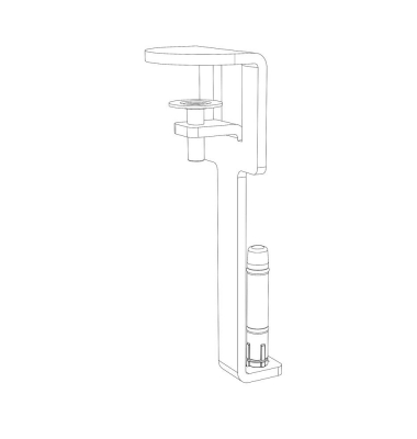 Befestigungsklemmen für Tischtrennwand Luna (H600) Befestigungsklemmen für Tischtrennwand Luna (H600)