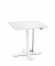 Sitz-Steh-Schreibtisch MODUL Monosäule, elektrisch höhenverstellbar, 71,5-120,5cm (H), 80x80cm (BxT), quadratisch, weiß / weiß