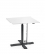 Sitz-Steh-Schreibtisch MODUL Monosäule, elektrisch höhenverstellbar, 71,5-120,5cm (H), 80x80cm (BxT), quadratisch, weiß / schwar