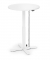 Sitz-Steh-Schreibtisch MODUL Monosäule, elektrisch höhenverstellbar, 71,5-120,5cm (H), 80x80cm (BxT), rund, weiß / weiß