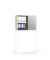 Aufsatzschrank MULTI M pro 253922, abschlie&szlig;bar, 2 OH, ahorn/alusilber, 100x75x42cm (BxHxT)