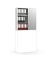 Aufsatzschrank MULTI M pro 253931, abschlie&szlig;bar, 3 OH, wei&szlig;/alusilber, 100x111x42cm (BxHxT)