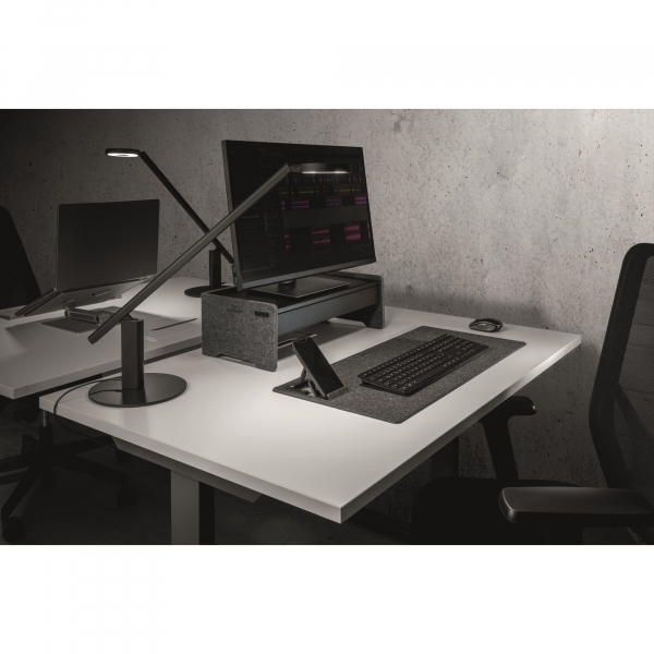 4005546739533 - Schreibtischunterlage effect 700x330 mm aus recyceltem PET-Filz zusammenklappbar anthrazit 708158 - Durable