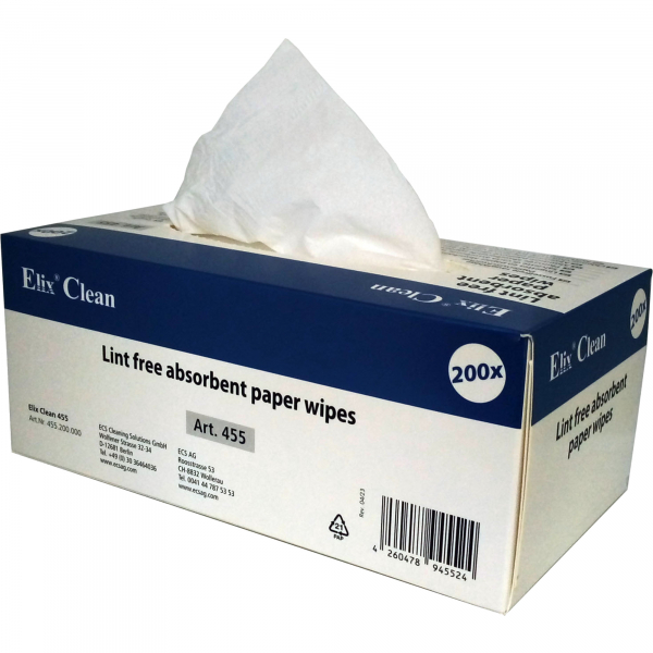 4260478945524 -  Elix Clean Wischtuch 455200 Papier 200St 4260478945524 ECS Cleaning Solutions GmbH 200 Stück