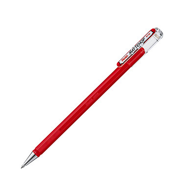 Mattehop Gelschreiber 0,5 mm, Schreibfarbe: rot