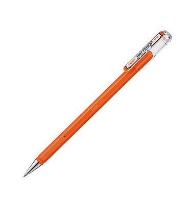 Mattehop Gelschreiber 0,5 mm, Schreibfarbe: orange