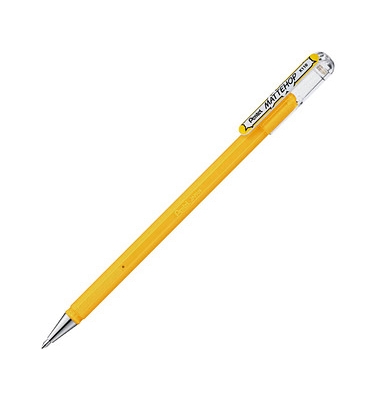 Mattehop Gelschreiber 0,5 mm, Schreibfarbe: gelb