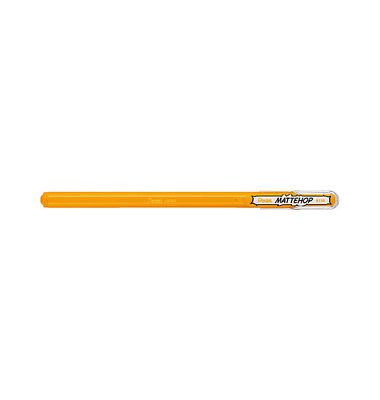 Mattehop Gelschreiber gelb-orange 0,5 mm, Schreibfarbe: gelb