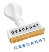 Textstempel Gescannt