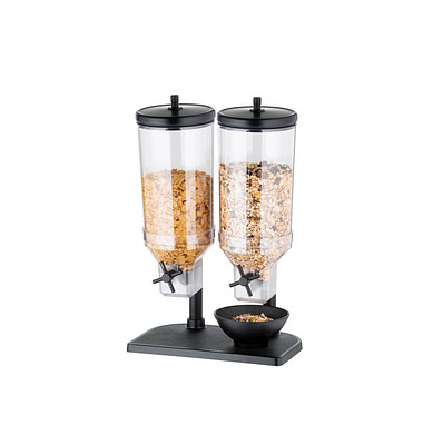 Müslispender Duo Fresh & Easy schwarz 2 x 4,5  l