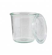 2 APS Einmachgläser mit Deckel 10,7 cm hoch transparent 0,58 l