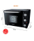 KB M19 Minibackofen 1.400 W schwarzsilber