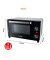 KB A9 Minibackofen 1.050 W schwarzsilber