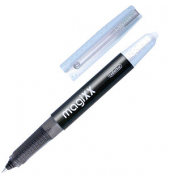 MagiXX Tintenroller schwarzsilber 0,7 mm, Schreibfarbe: blau
