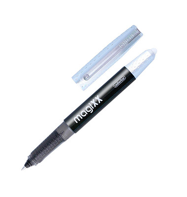 ONLINE MagiXX Tintenroller schwarzsilber 0,7 mm, Schreibfarbe: blau