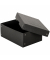 Aufbewahrungsbox PureBox Black 22001720, mit Deckel, au&szlig;en 18x10x25cm, Pappe schwarz