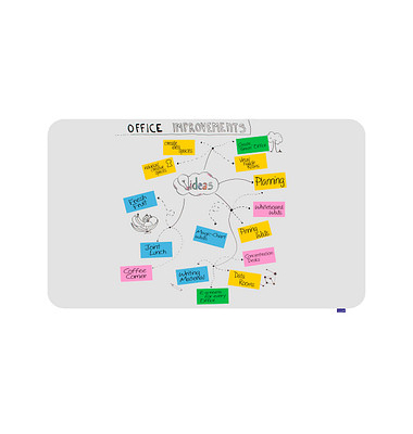 Whiteboard Essence, 7-107075, 200x119,5cm, emailliert, ohne Rahmen