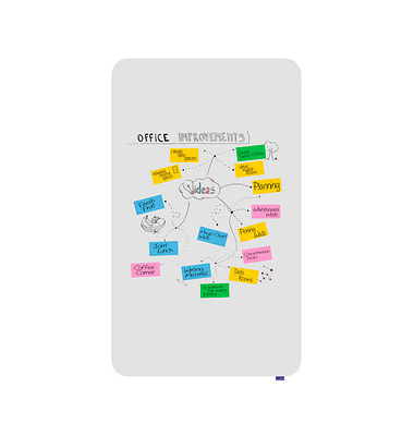 Whiteboard Essence, 7-107094, 200x119,5cm (BxH), emailliert, ohne Rahmen