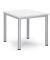 Besprechungstisch 259678, 72cm (H), 80x80cm (BxT), 4 Personen, quadratisch, ahorn / silber