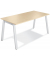 Konferenztisch 275605, 73,5cm (H), 120x80cm (BxT), 6 Personen, rechteckig, ahorn / weiß