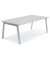 Konferenztisch DESKIN RIO, 73,5cm (H), 160x80cm (BxT), 6 Personen, rechteckig, lichtgrau / silber