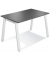 Konferenztisch 275606, 73,5cm (H), 120x80cm (BxT), 6 Personen, rechteckig, anthrazit / weiß