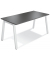 Konferenztisch 275611, 73,5cm (H), 160x80cm (BxT), 6 Personen, rechteckig, anthrazit / weiß