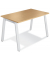 Konferenztisch 275604, 73,5cm (H), 120x80cm (BxT), 6 Personen, rechteckig, buche / weiß