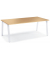 Konferenztisch 275614, 73,5cm (H), 200x100cm (BxT), 8 Personen, rechteckig, buche / weiß
