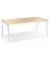Konferenztisch 275615, 73,5cm (H), 200x100cm (BxT), 8 Personen, rechteckig, ahorn / weiß