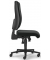 Bürodrehstuhl APERTO, schwarz / schwarz, bis 110kg, ohne Kopfstütze