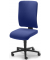 Bürodrehstuhl APERTO, blau / schwarz, bis 110kg, ohne Kopfstütze