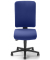 Bürodrehstuhl APERTO, blau / schwarz, bis 110kg, ohne Kopfstütze