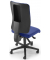 Bürodrehstuhl APERTO, blau / schwarz, bis 110kg, ohne Kopfstütze
