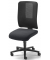 Bürodrehstuhl APERTO, schwarz/anthrazit / schwarz, bis 110kg, ohne Kopfstütze