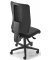 Bürodrehstuhl APERTO, schwarz/anthrazit / schwarz, bis 110kg, ohne Kopfstütze