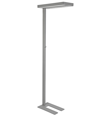 LED Standleuchte Aluminium mit Standfuß, silber